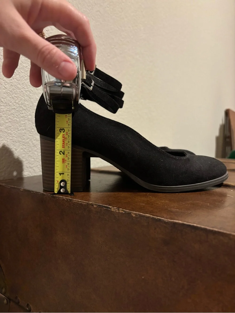 Fall Black Suede Heel
